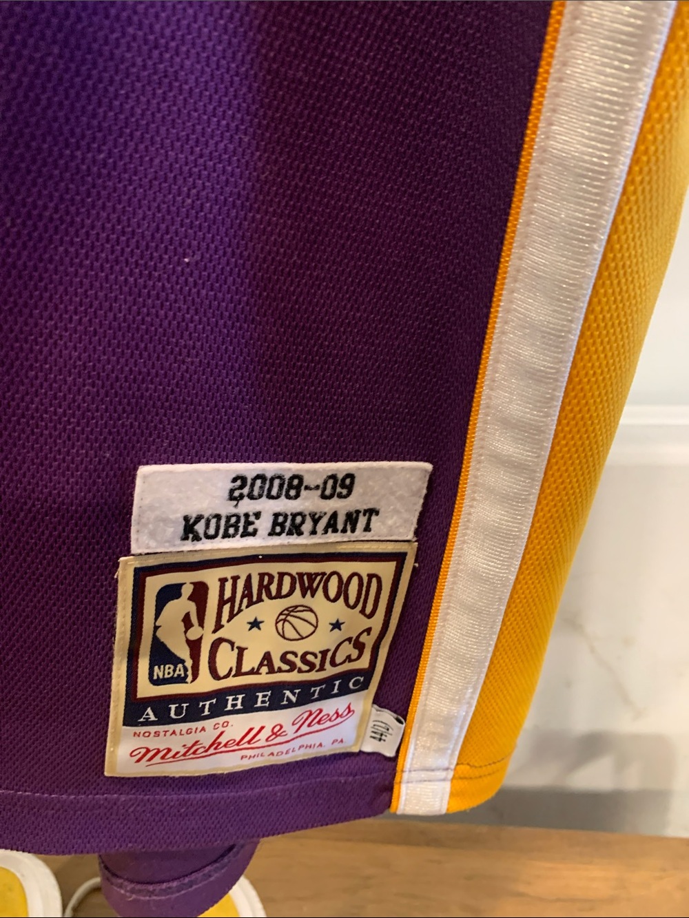 Mitchell & Ness Purple and Gold Kobe Bryant Lakers Jersey - Picture 4 of 4